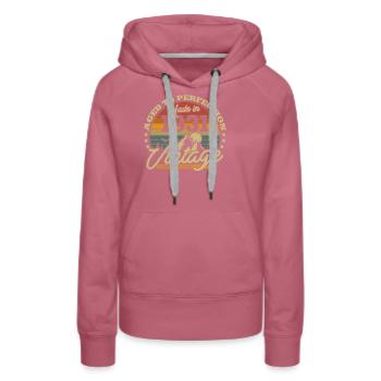 Vintage Geburtstagsgeschenk 1931 - Frauen Premium Bio Hoodie - Malve - Vorne - Isabella (175cm)