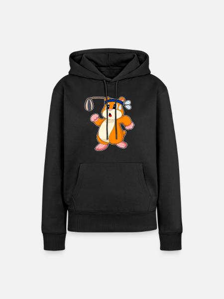Hamster Samen - Frauen Premium Bio Hoodie - Schwarz