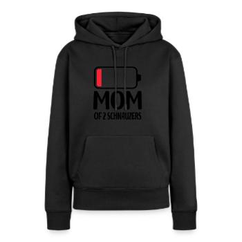 Schnauzer Geschenke für Frauen | Hunde Hund Tiere - Frauen Premium Bio Hoodie - Schwarz - Vorne - Julia (174cm)