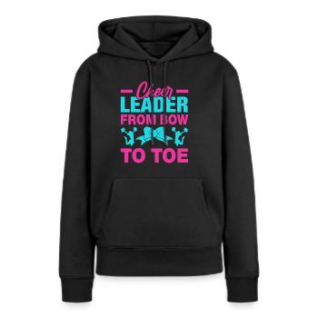 Cheerleader von Kopf bis zum Zeh - Frauen Premium Bio Hoodie - Schwarz - Vorne - Julia (174cm)