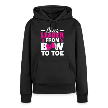 Cheerleader von Kopf bis zum Zeh - Frauen Premium Bio Hoodie - Schwarz - Vorne - Julia (174cm)