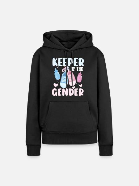 Hüter des Geschlechts - Frauen Premium Bio Hoodie - Schwarz