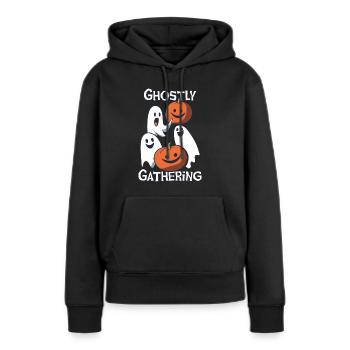 Ghostly Gathering Halloween Costume - Women’s Premium Organic Hoodie - black - Front - Julia (174cm)