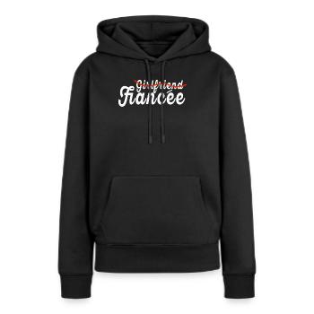 Fiancée Fiancée Fianc - Sweat à capuche Premium bio Femme - noir - Devant - Julia (174cm)