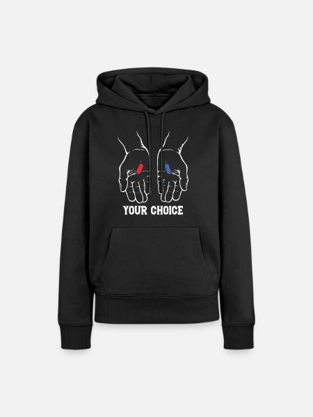YOUR CHOICE - Frauen Premium Bio Hoodie - Schwarz