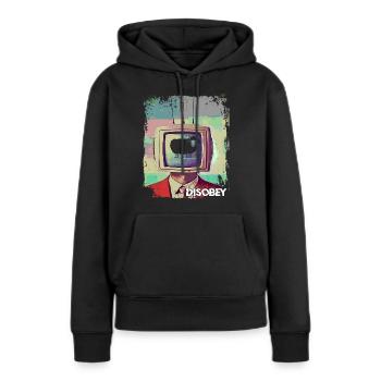 Disobey Black Sheep - Women’s Premium Organic Hoodie - black - Front - Julia (174cm)