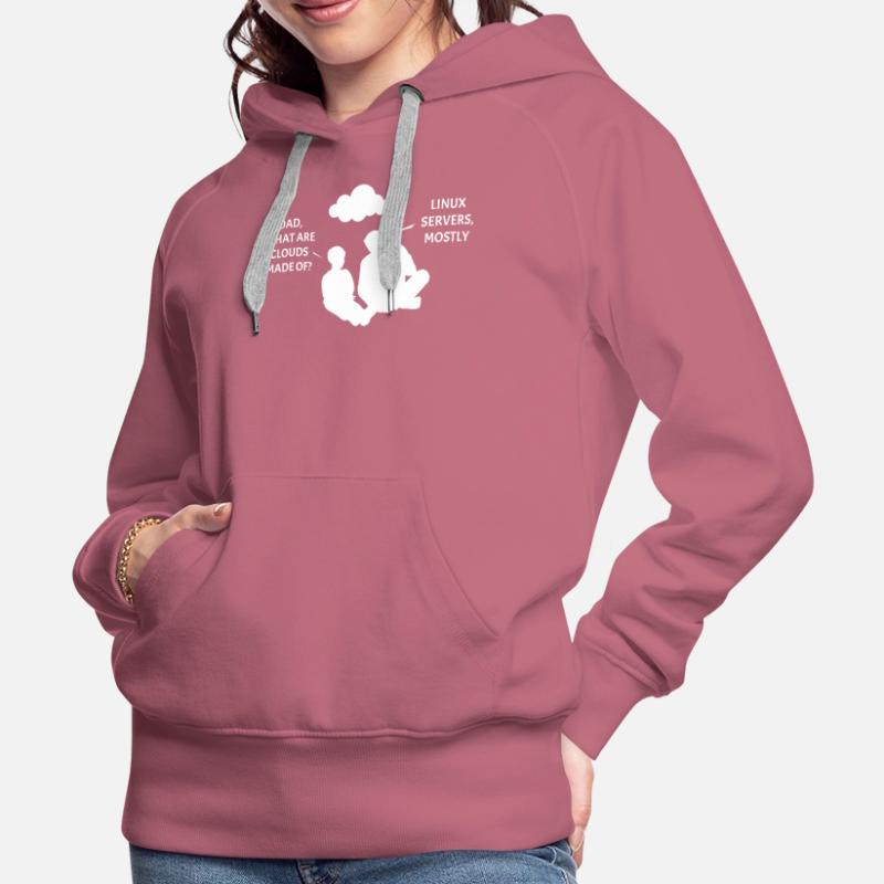 Linux Server Cloudscape Frauen Premium Bio Hoodie
