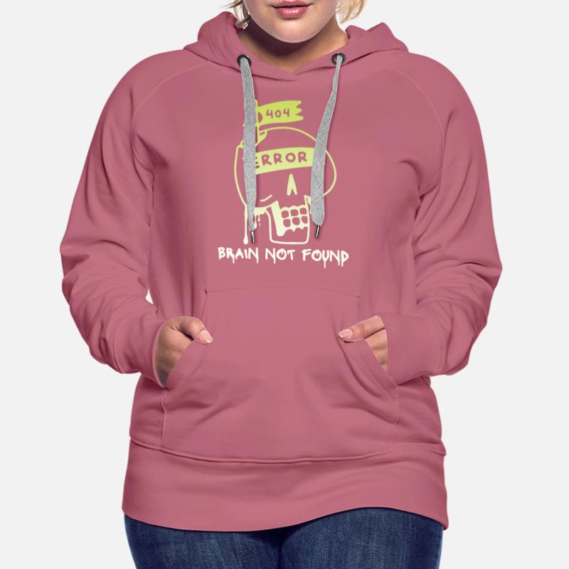 404-html error, Computer Nerd, No-Brain Spruch Frauen Premium Bio Hoodie
