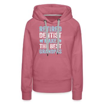 Zahnarzt Ruhestand Rente Opa Großvater - Frauen Premium Bio Hoodie - Malve - Vorne - Isabella (175cm)