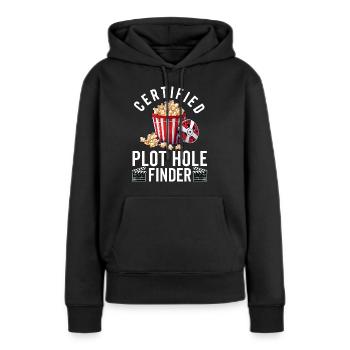 Critique de cinéma Cinéphile Cinéphile Amant Drôle Critique - Sweat à capuche Premium bio Femme - noir - Devant - Julia (174cm)