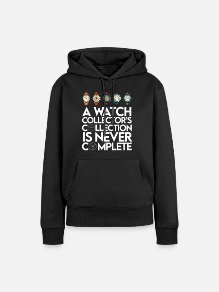 Uhrensammler Uhrmacher Sammeln von Uhren - Frauen Premium Bio Hoodie - Schwarz