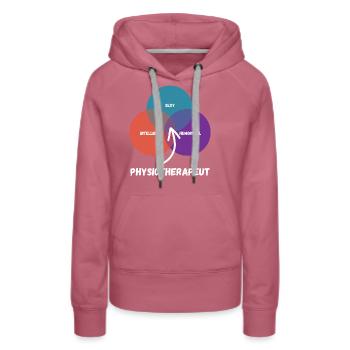 Physiotherapeut - Frauen Premium Bio Hoodie - Malve - Vorne - Isabella (175cm)