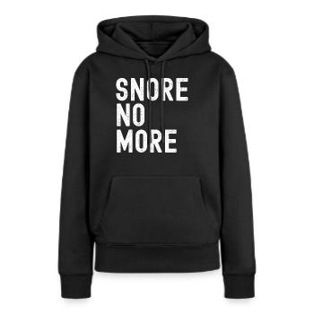 Funny Sleep Apnea Snore - Women’s Premium Organic Hoodie - black - Front - Julia (174cm)