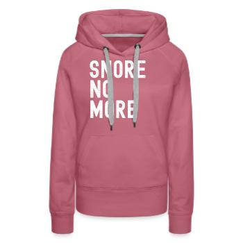 Lustiges Schlafapnoe-Schnarchen - Frauen Premium Bio Hoodie - Malve - Vorne - Isabella (175cm)