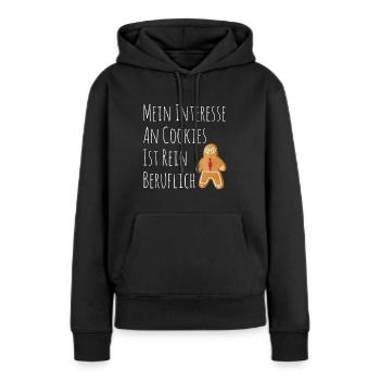 Lustig Datenschützer berufliche Cookies - Frauen Premium Bio Hoodie - Schwarz - Vorne - Julia (174cm)
