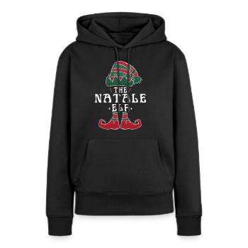 Natale Elf Familie Passende Gruppe Weihnachten Papa - Frauen Premium Bio Hoodie - Schwarz - Vorne - Julia (174cm)