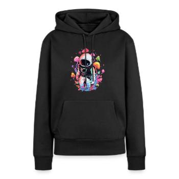 Summer Electronic Music Festival Trippy Astronaut - Women’s Premium Organic Hoodie - black - Front - Julia (174cm)