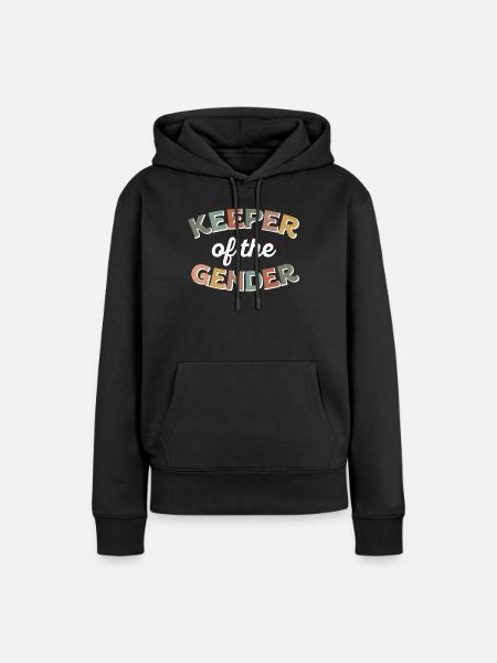 Hüter des Geschlechts - Frauen Premium Bio Hoodie - Schwarz