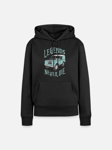 Landy - Series2 - legendes sterven nooit - Vrouwen Premium Bio hoodie - zwart