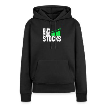 Acheter plus d’actions - Sweat à capuche Premium bio Femme - noir - Devant - Julia (174cm)