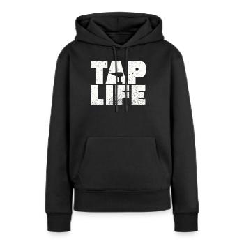 Ahornzapfer Sirup Männer Frauen Herbst - Frauen Premium Bio Hoodie - Schwarz - Vorne - Julia (174cm)