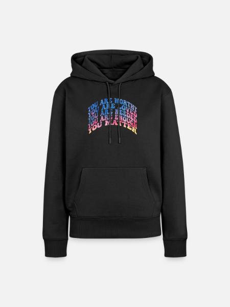 Depression und bipolares Bewusstsein: - Frauen Premium Bio Hoodie - Schwarz