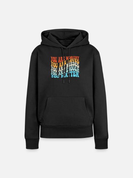 Depression und bipolares Bewusstsein: - Frauen Premium Bio Hoodie - Schwarz
