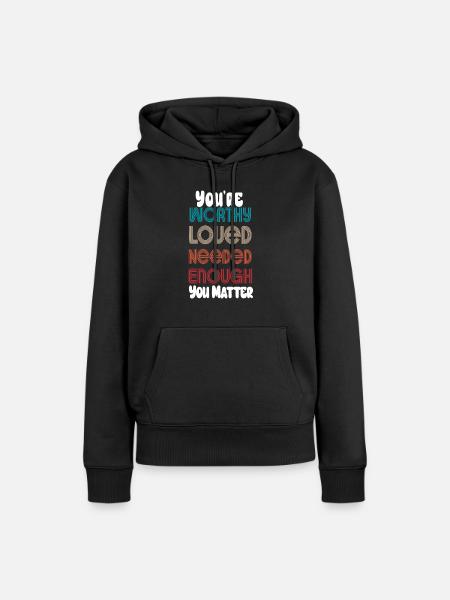 Depression und bipolares Bewusstsein: - Frauen Premium Bio Hoodie - Schwarz