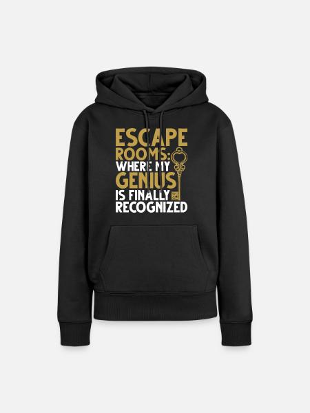 Escape Room - Frauen Premium Bio Hoodie - Schwarz