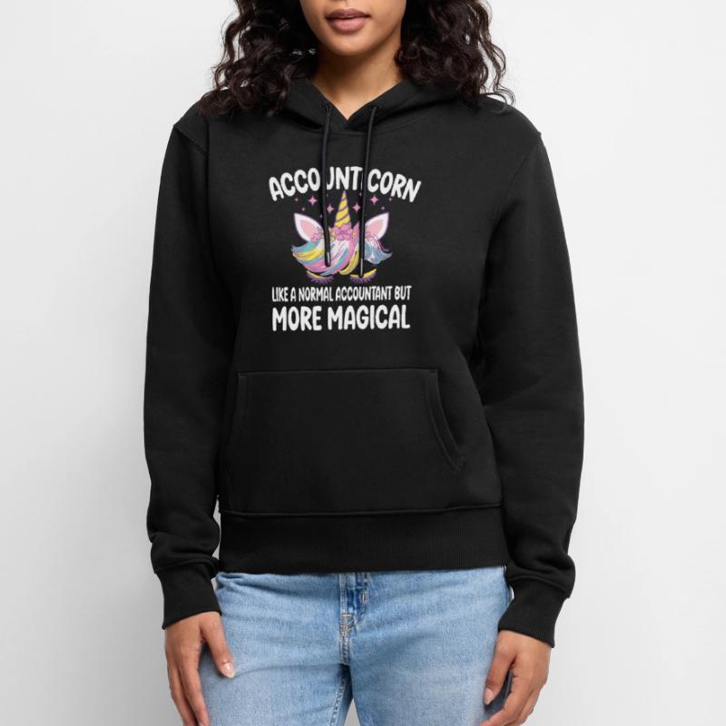 Comptabilité Comptable comme un comptable normal Sweat à capuche Premium bio Femme