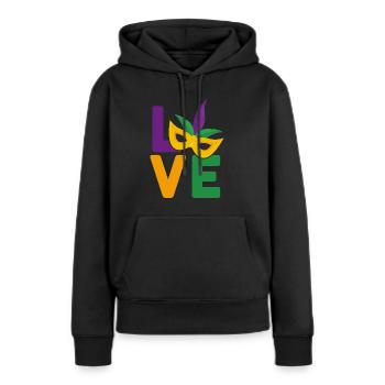 Mardi Gras Love Carnival Carnival Parade - Women’s Premium Organic Hoodie - black - Front - Julia (174cm)