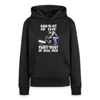 T-shirt amusant de bûcheron pour les forestiers - Sweat à capuche Premium bio Femme - noir - Devant - Julia (174cm)