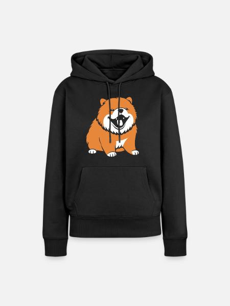 Chow Chow Hund - Frauen Premium Bio Hoodie - Schwarz