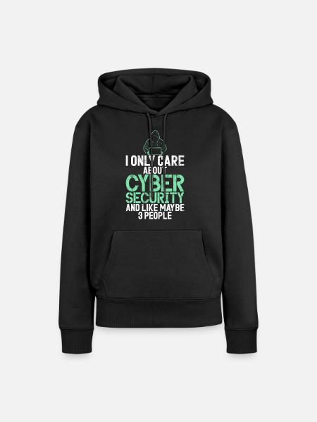 Cyber-sicherheits-hacker-hacking - Frauen Premium Bio Hoodie - Schwarz