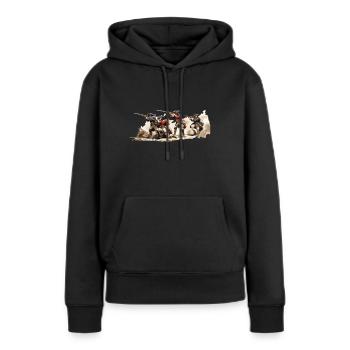 infanterie de ligne soldats napoléoniens grenadier - Sweat à capuche Premium bio Femme - noir - Devant - Julia (174cm)