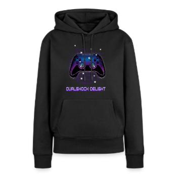 Gamers Video Gaming Geek Console Game Controller - Frauen Premium Bio Hoodie - Schwarz - Vorne - Julia (174cm)