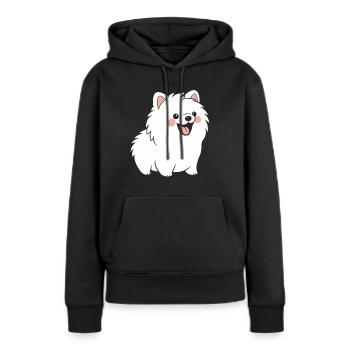Spitz - Sweat à capuche Premium bio Femme - noir - Devant - Julia (174cm)