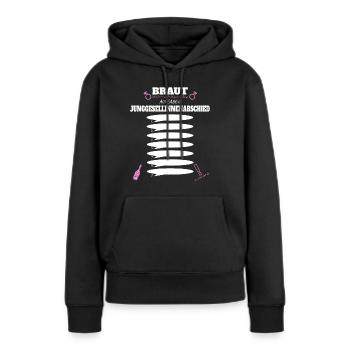 Braut Junggesellenabschied Frauen Aufgaben Lustig - Frauen Premium Bio Hoodie - Schwarz - Vorne - Julia (174cm)