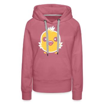 Küken - Frauen Premium Bio Hoodie - Malve - Vorne - Isabella (175cm)