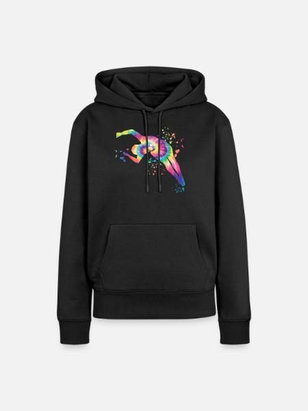 Turmspringen Synchronspringen Kunstspringen - Frauen Premium Bio Hoodie - Schwarz
