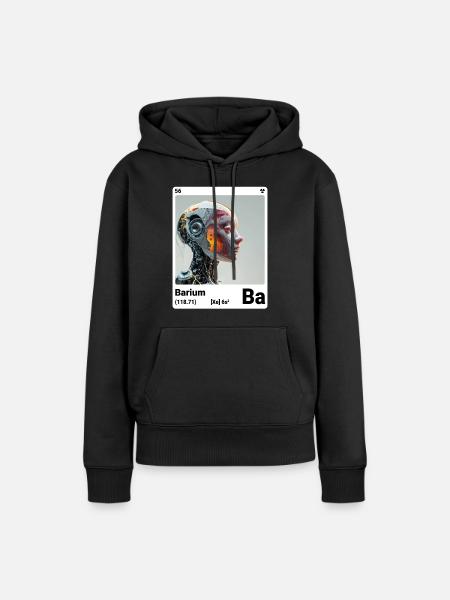 AI am Barium (wt) - Frauen Premium Bio Hoodie - Schwarz