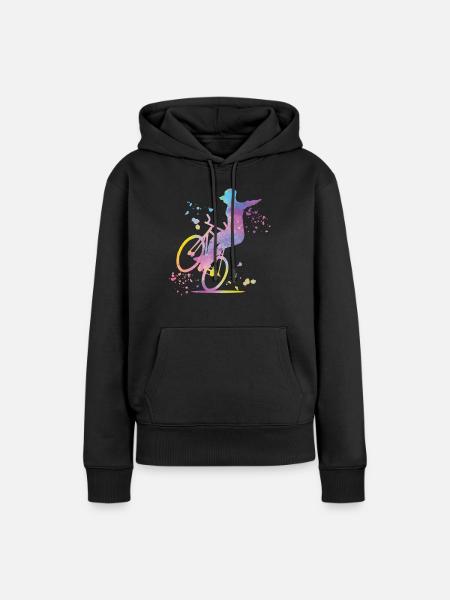 Kunstradfahren Kunstradfahrer - Frauen Premium Bio Hoodie - Schwarz