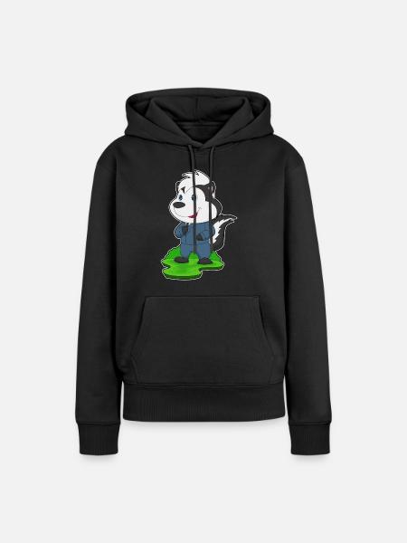 Stinktier Bräutigam Anzug Hochzeit - Frauen Premium Bio Hoodie - Schwarz