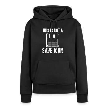 Computerfreak - Frauen Premium Bio Hoodie - Schwarz - Vorne - Julia (174cm)
