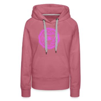 Conception d’yeux magiques - Sweat à capuche Premium bio Femme - mauve - Devant - Isabella (175cm)