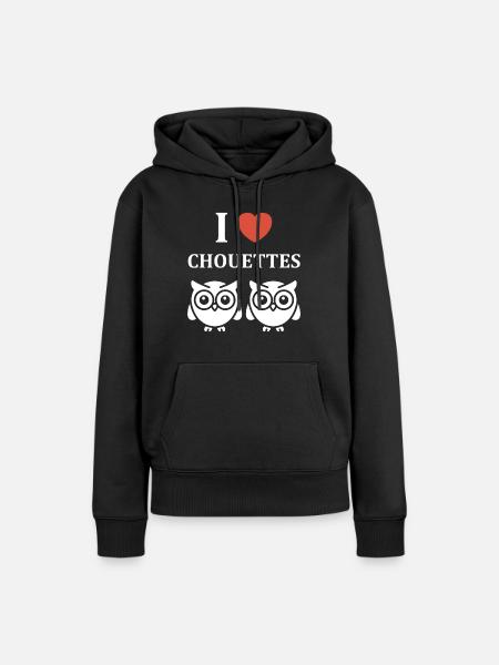 Netter Humor - Frauen Premium Bio Hoodie - Schwarz