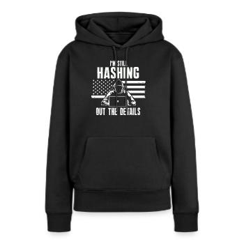 Ethische Hacker-Cybersicherheitsexpertise - Frauen Premium Bio Hoodie - Schwarz - Vorne - Julia (174cm)