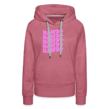 Chapeau de cowboy Western Country Texas - Sweat à capuche Premium bio Femme - mauve - Devant - Isabella (175cm)