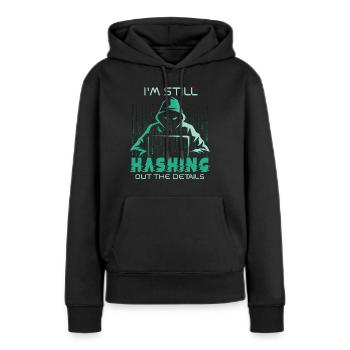 Ethische Hacker-Cybersicherheitsexpertise - Frauen Premium Bio Hoodie - Schwarz - Vorne - Julia (174cm)