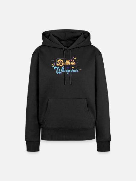 Arschloch-Flüsterer - Frauen Premium Bio Hoodie - Schwarz